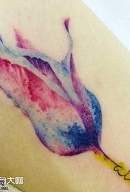 modèle de tatouage de fleur de couleur de taille