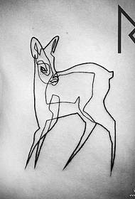 yon bel minimalist kiyik zarb naqsh