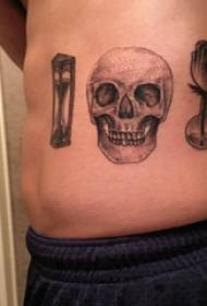 skull tattoo, boys, sideways, hourglass and tattoo pictures