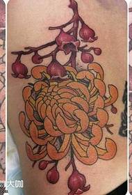 Wzór tatuażu kwiat słonecznika