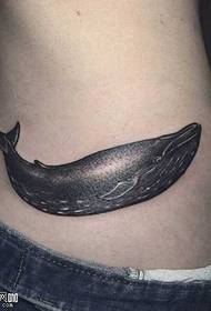 waist small whale tattoo ຮູບແບບ