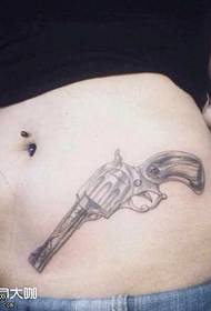 patró de tatuatge de pistola de cintura