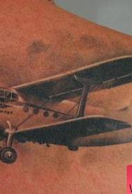 Modello del tatuaggio della spalla: modello del tatuaggio degli aeromobili della spalla