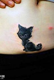 taille kat tattoo patroon