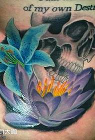midja lotus tatuering tatuering mönster