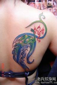 Sirena piccolo modello di tatuaggio drago volante