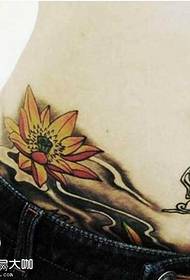 mudellu di tatuaggi di lotus in cintura