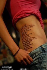 modello classico del tatuaggio delle Scritture inglesi
