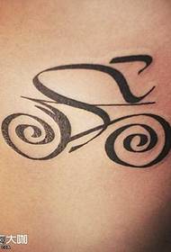 Taille Fahrrad Tattoo-Muster