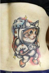 cintura moda guapo color espacio gato tatuaje imagen patrón