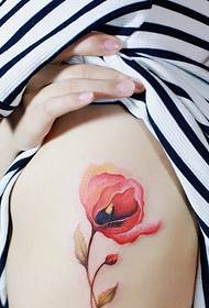 младост је попут цветова тетоважа цвета бочног струка