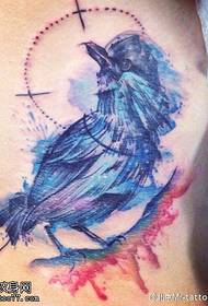 ink crow tattoo pattern