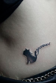 nenas cintura moda gato tatuaxe foto