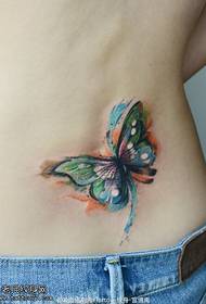 Blæk Butterfly Tattoo mønster