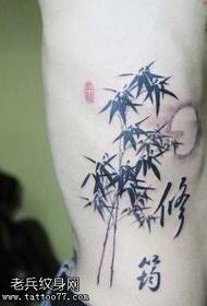 ẹgbẹ-ikun ẹgbẹ lẹwa apẹrẹ avant-garde bamboo tattoo tattoo