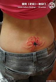 ganska rosa lotus tatuering mönster