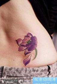modèle de tatouage lotus couleur couleur