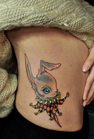 skjønnhet side midje populære søte kanin tatovering bilde