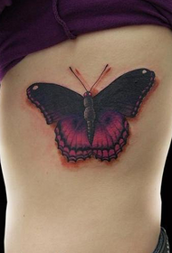 slika šarene tetovaže leptira