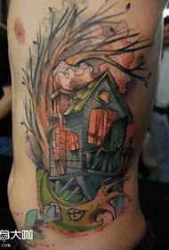 modello del tatuaggio della costruzione dell'albero di personalità della vita