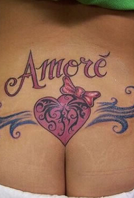 opere tatuaggio tatuaggio amore vita posteriore colore