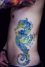 ຮູບແບບ tattoo waist hippocampus ຂ້າງແອວ