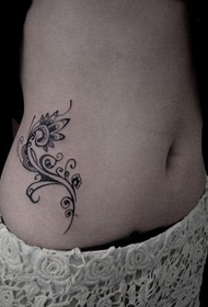 boa aparência menina abdômen totem tatuagem padrão