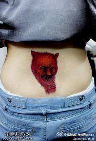 талія вогонь червоний лисиця татуювання візерунок