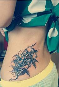 moda femeie partea talie doar frumoase aspect clepsidra model tatuaj imagine