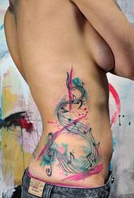 ຄວາມງາມຂ້າງແອວແອວງາມ pop tattoo ບັນທຶກຄວາມງາມ