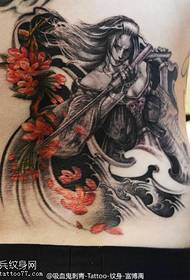 Прохладный красивый рисунок татуировки персонажа аниме Weifeng