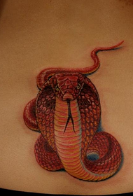 struk dobre boje Cobra tetovaža uzorak