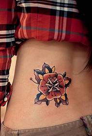Pola tato kembang kembang sing apik banget