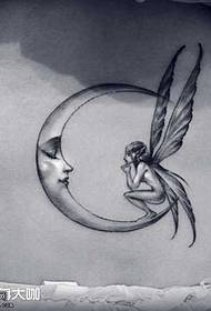 waist sun and moon elf tattoo pattern
