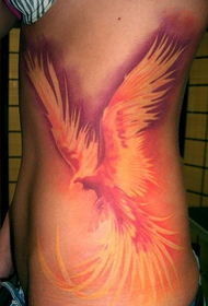 personalidade beleza cintura lado baño cintura lume tatuaje de Phoenix