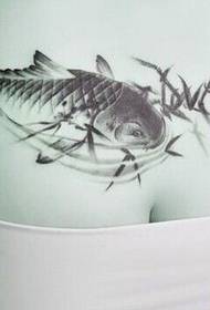 tattoo ea letsoho la mokokotlo oa squid