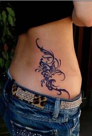 ljepota struk lijepi leptir totem slika tetovaža uzorak slika