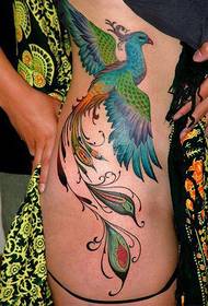 krása malované Phoenix pasu tetování vzor