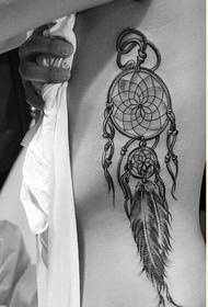 sexy female ribs dream catcher Tattoo pictures to enjoy pictures