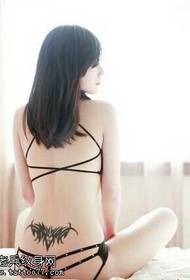 Waist Flower Totem Tattoo Pattern