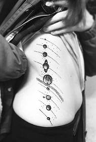tatuaggio del fiume stella locale in vita