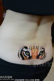 Taille realistische Tiger Tattoo-Muster