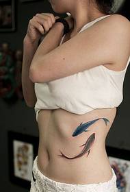 Tatouage d'encre et de poisson à la taille 69531 - motif de tatouage avatar beauté taille taille
