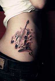 modello di tatuaggio violoncello invincibile squisito