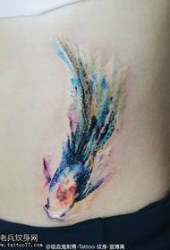 Motif de tatouage pluie pluie couleur encre