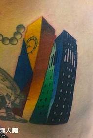 modello di tatuaggio architettonico moderno in vita