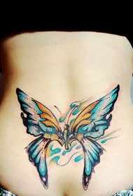 magandang baywang magandang pattern ng tattoo ng butterfly