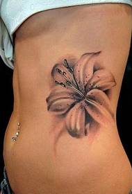 beauty pure soft and beautiful lily tattoo pattern