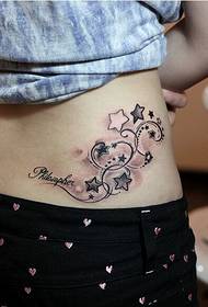 Beauty mid-rise fashion beautiful totem star tattoo pattern picture