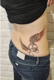 cintura de beleza tatuaje de ás de anxo